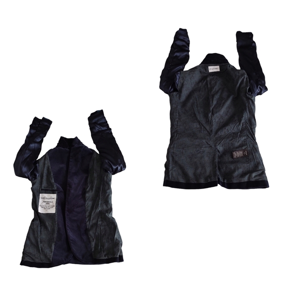 Maison Zadig & Voltaire #1 Size 36 Blue Velvet Blazer Jacket - Picture 5 of 16